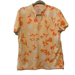 NIKE Womens Size Large Multicolor Dri Fit Activewear Top Blouse